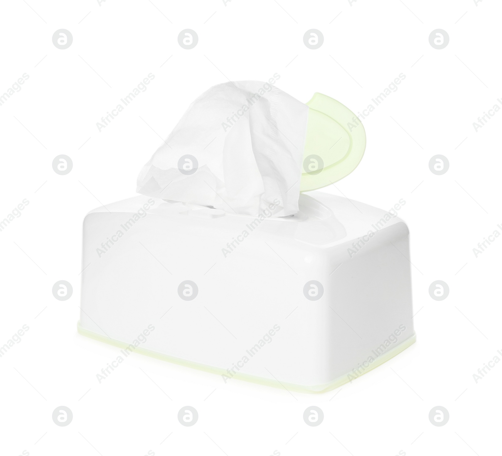 Photo of Box of paper tissues isolated on white