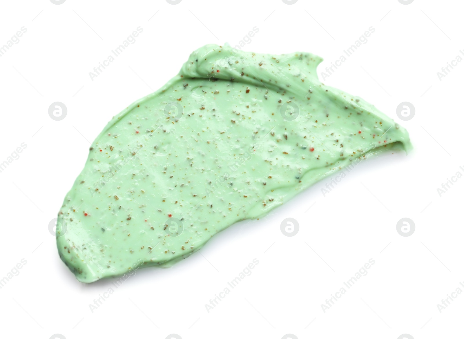 Photo of Sample of natural scrub on white background