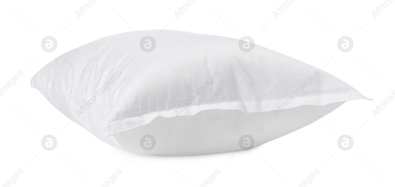 Photo of One new soft pillow isolated on white