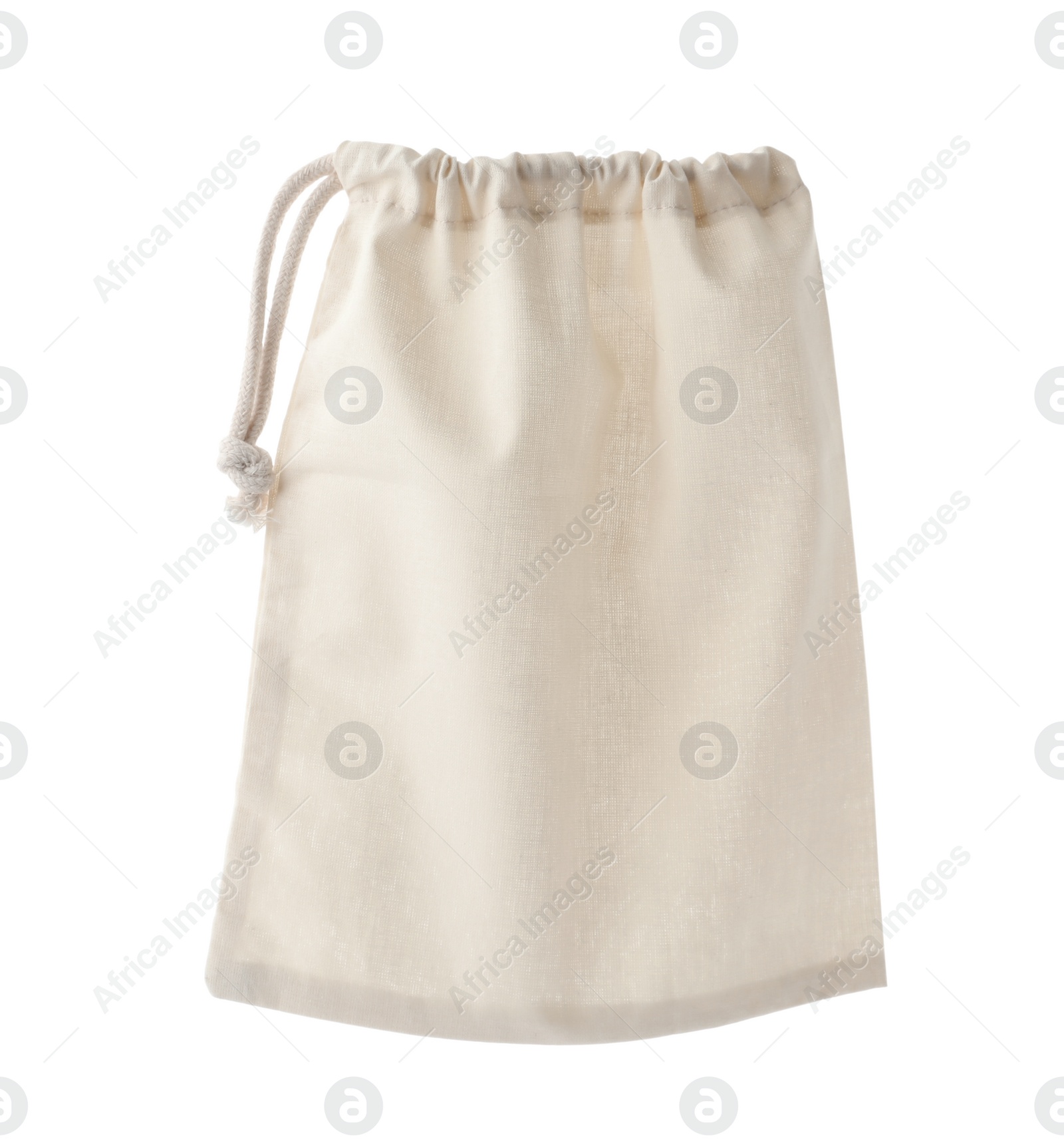 Photo of Empty cotton eco bag isolated on white