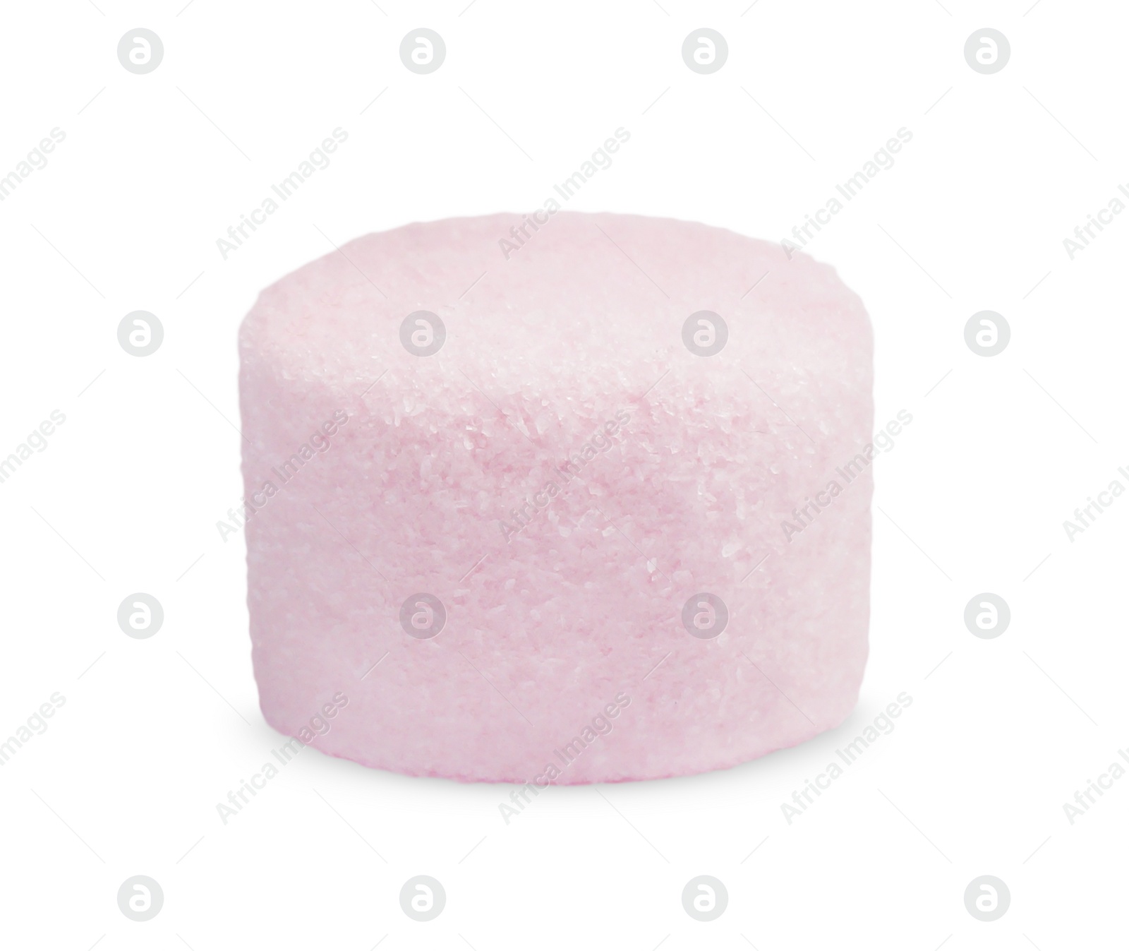 Photo of One delicious sweet marshmallow isolated on white