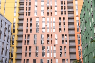 Photo of New colorful apartment buildings in modern city