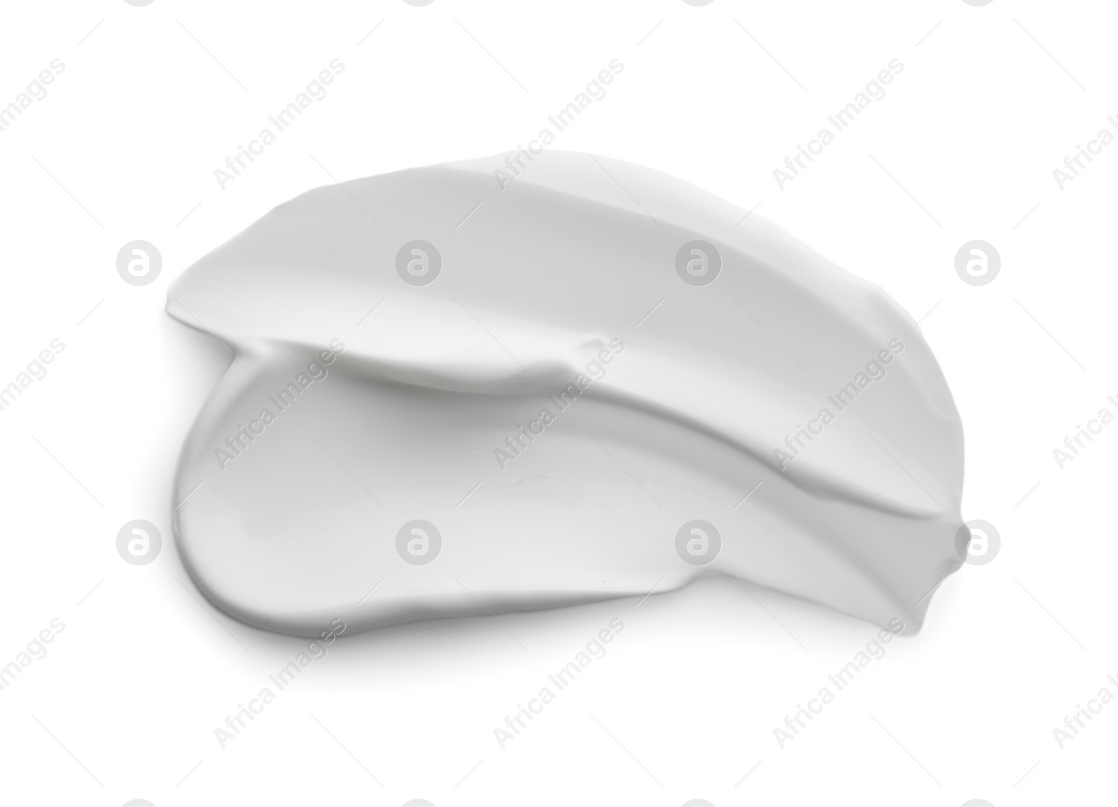 Photo of Samples of face cream on white background