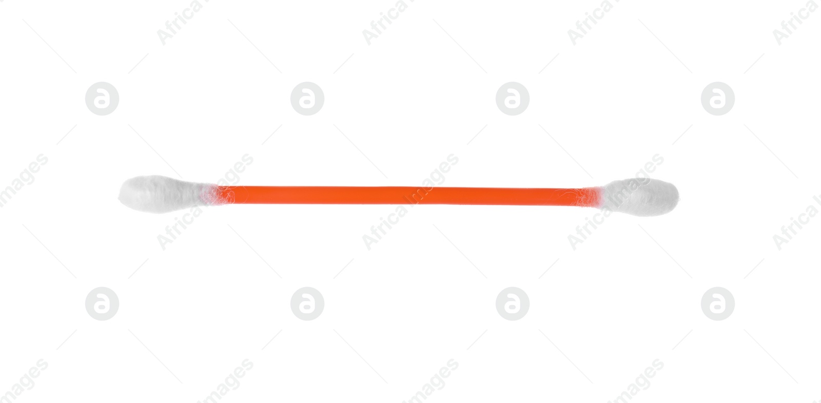 Photo of Clean cotton bud isolated on white. Hygienic accessory