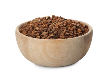 Photo of Bowl of chicory granules on white background