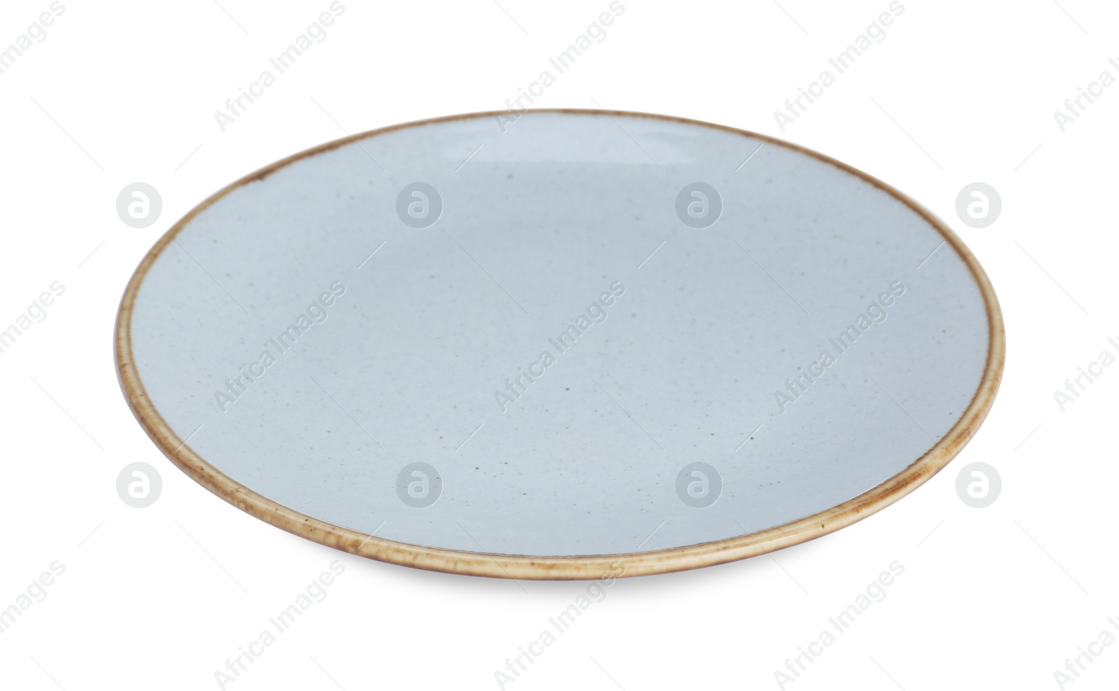 Photo of Clean empty ceramic plate isolated on white