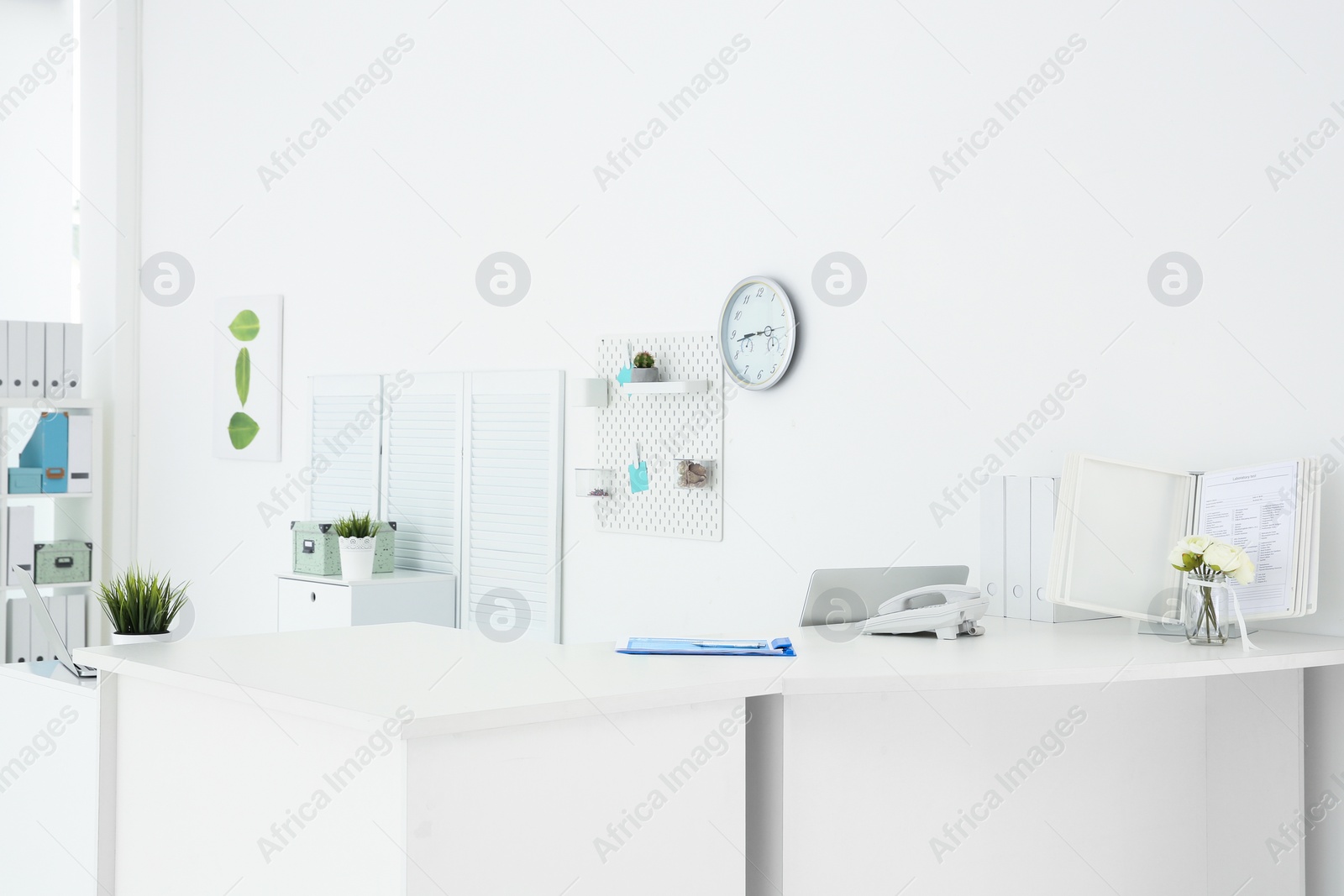 Photo of Reception desk in hospital