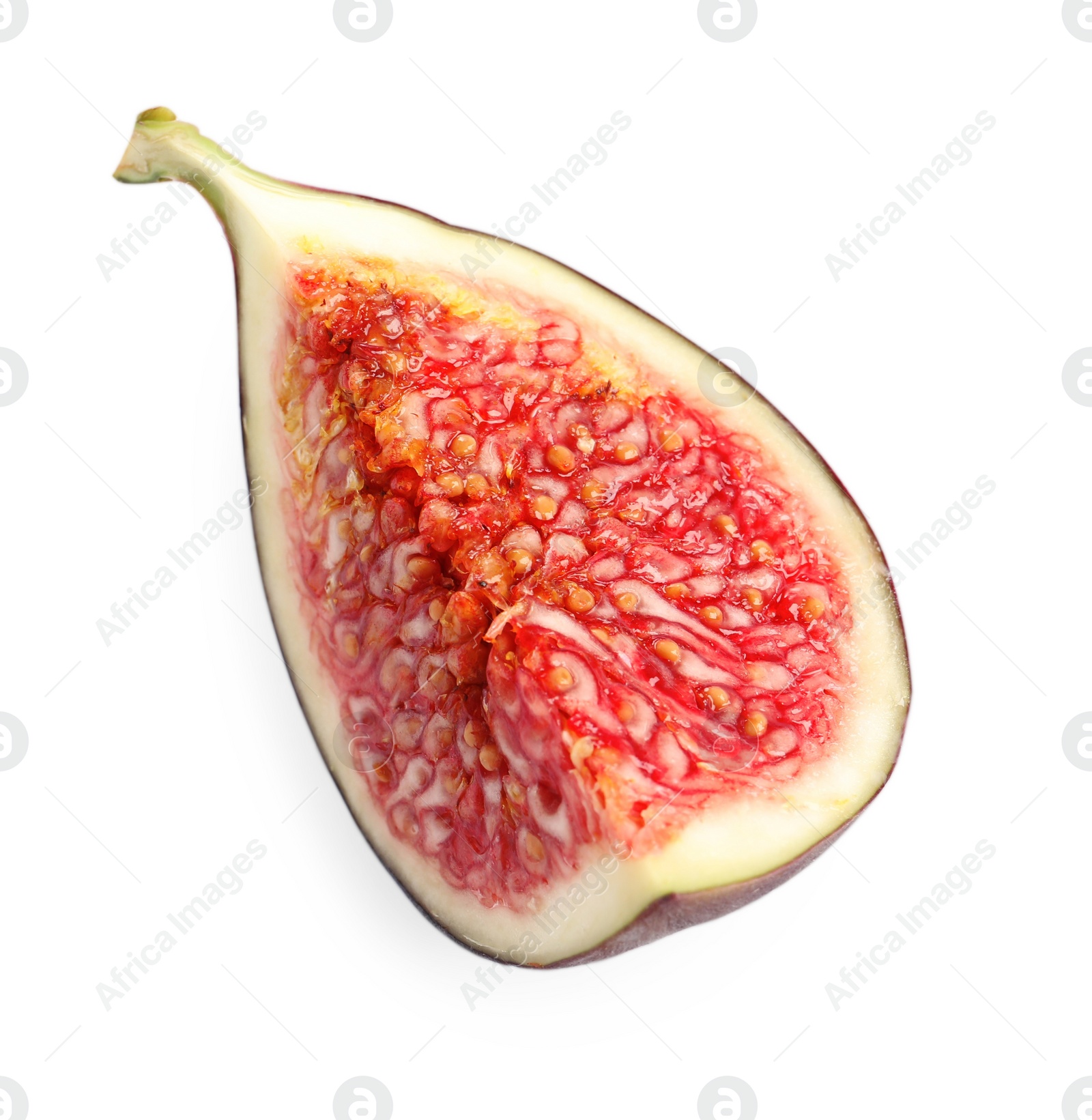 Photo of Piece of fresh fig isolated on white