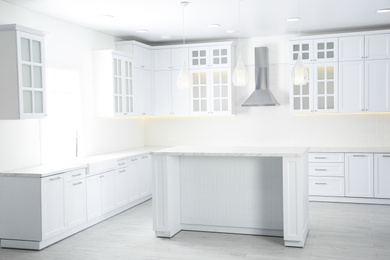 Photo of Interiormodern light kitchen with stylish furniture
