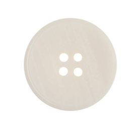 Photo of Modern plastic sewing button isolated on white