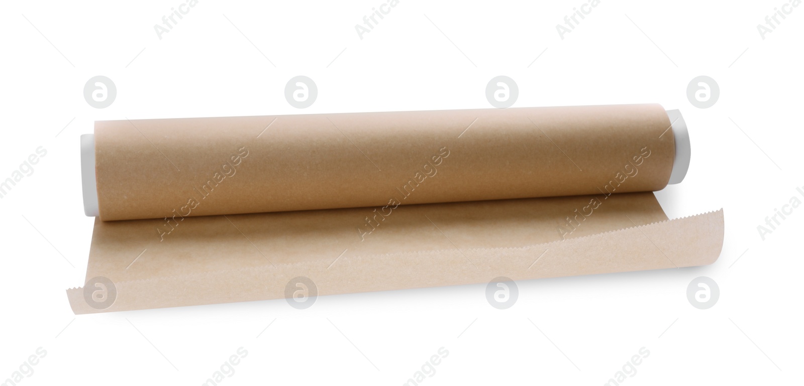 Photo of Roll of baking paper isolated on white