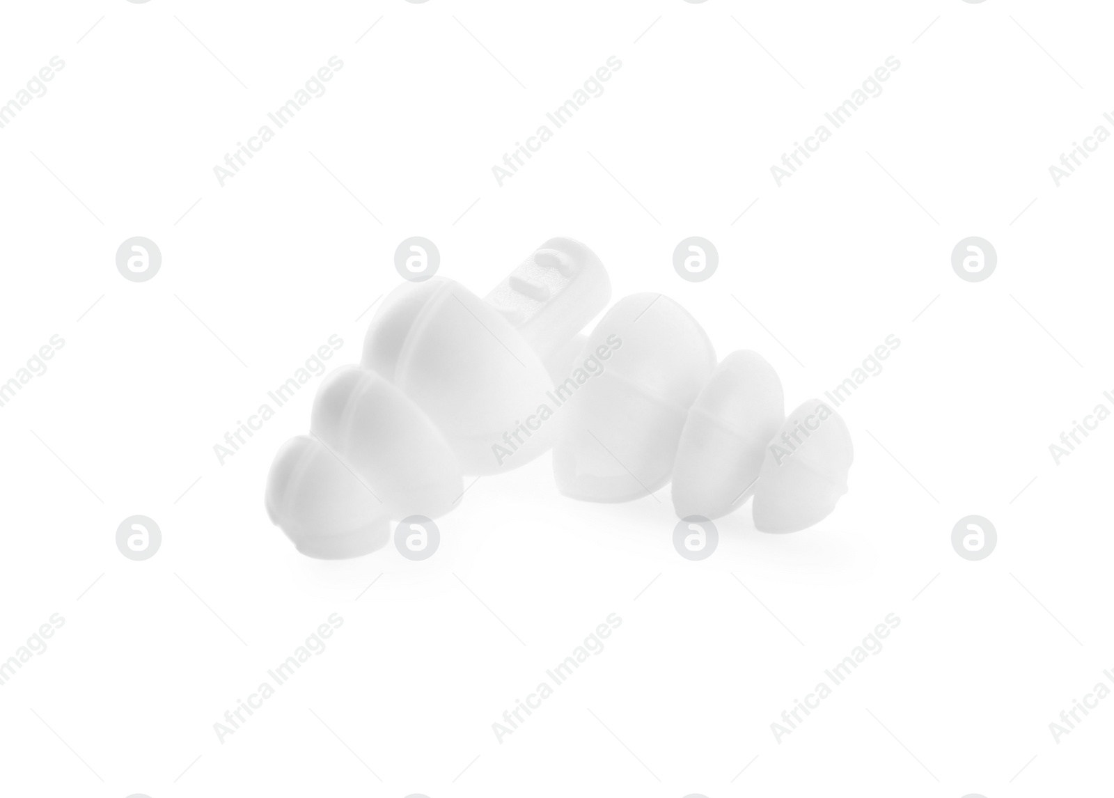 Photo of Pair of ear plugs isolated on white