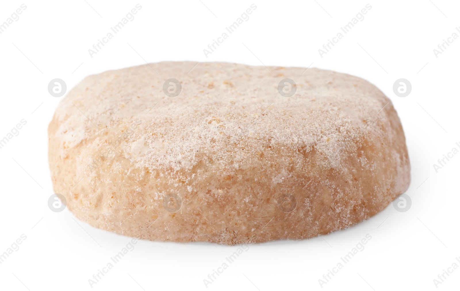 Photo of One raw vegan nugget isolated on white