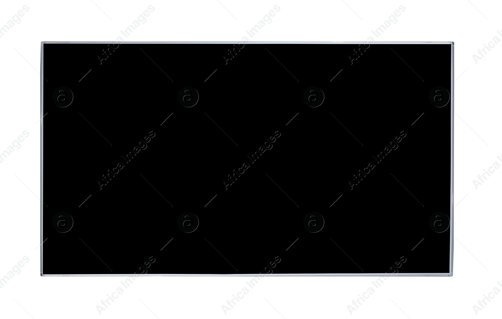 Image of Modern blank wide screen TV monitor isolated on white