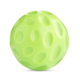 Green ball toy for pet isolated on white
