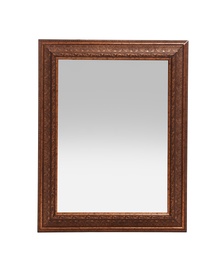 Photo of Beautiful vintage mirror isolated on white. Home decor