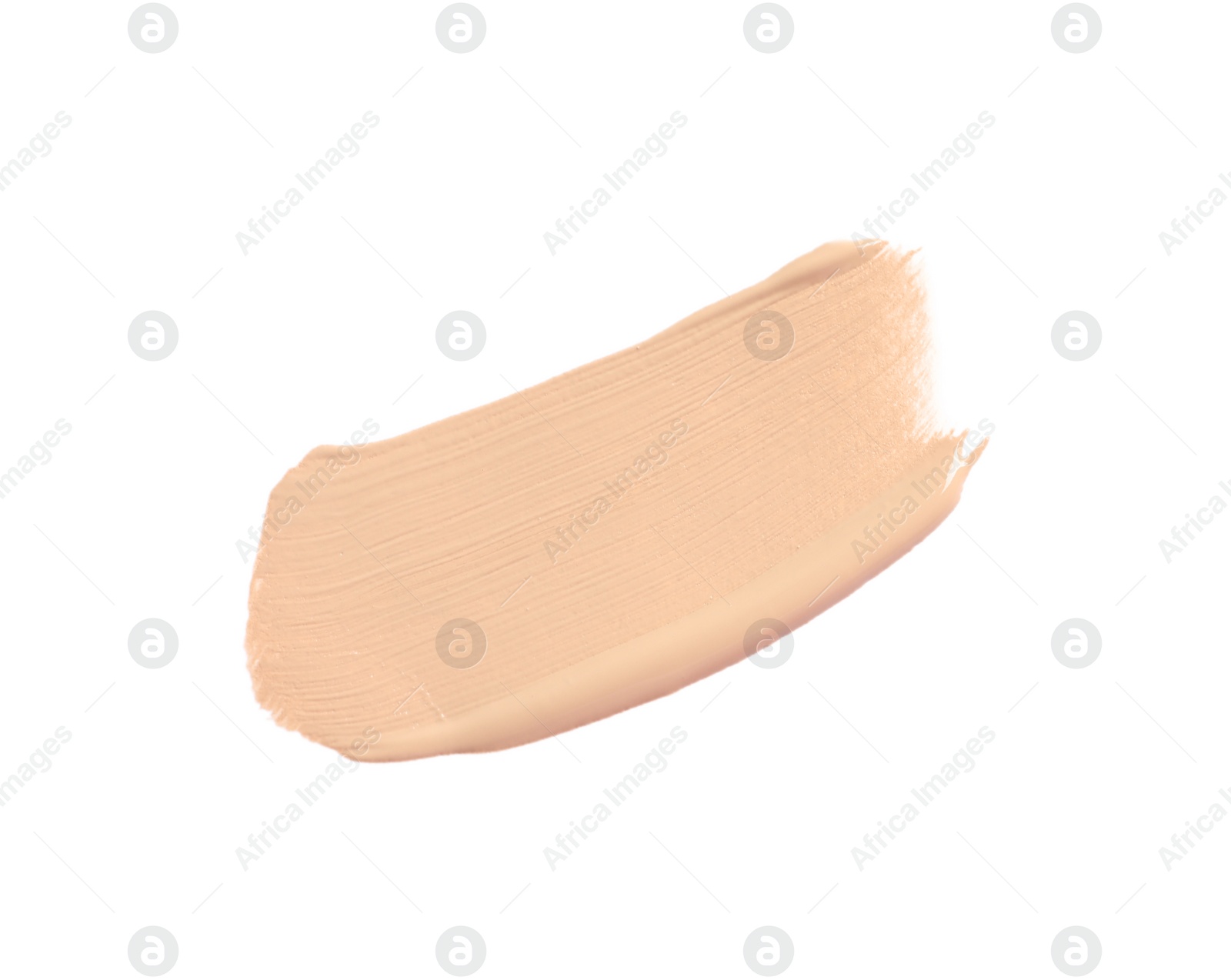 Photo of Smear of skin foundation isolated on white, top view