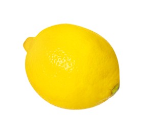 Photo of Fresh ripe whole lemon isolated on white