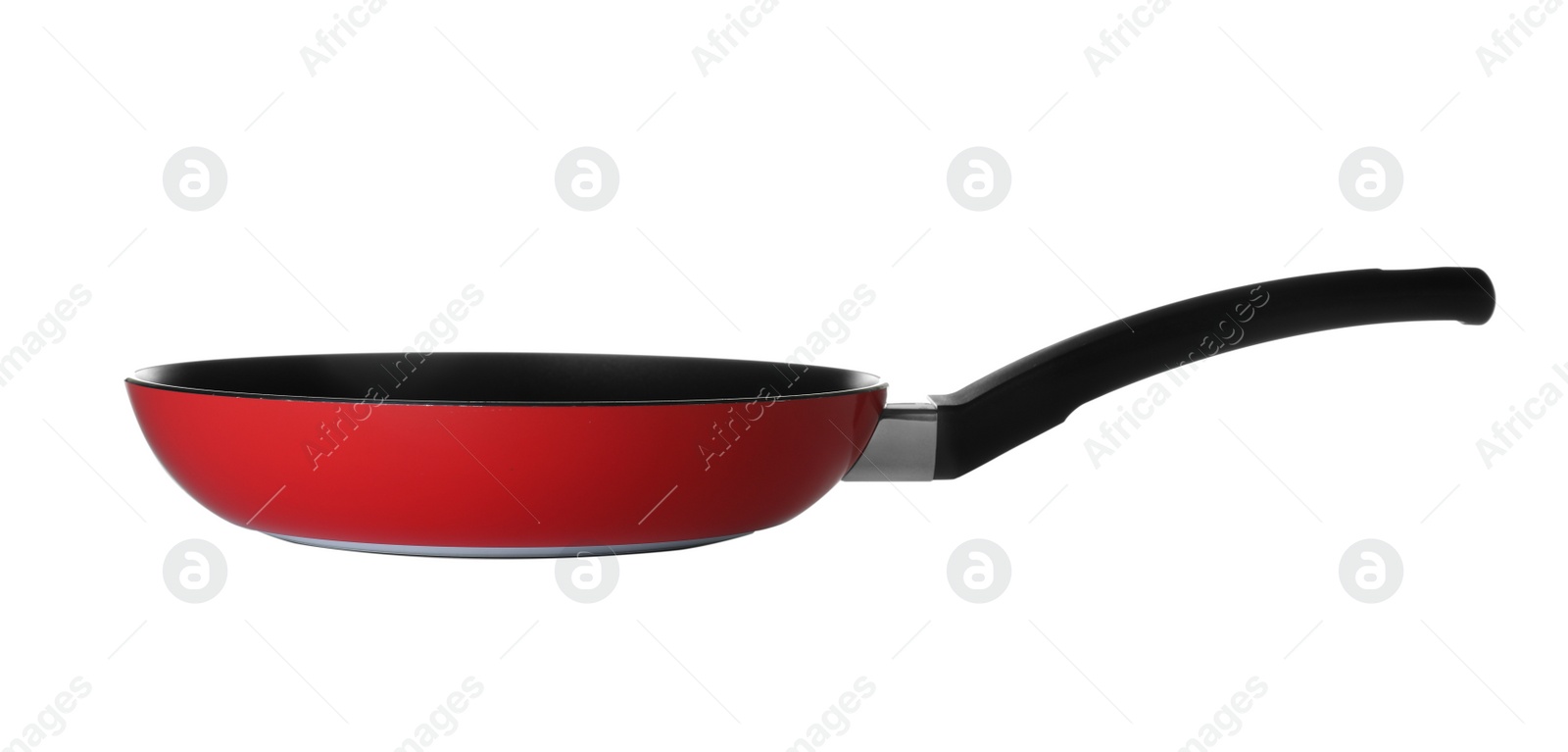 Photo of Modern clean frying pan isolated on white