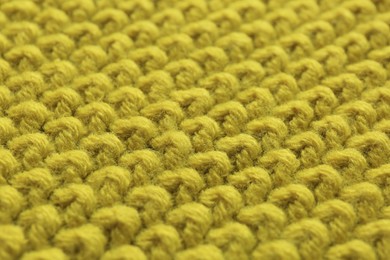 Photo of Stylish soft knitted fabric as background, closeup