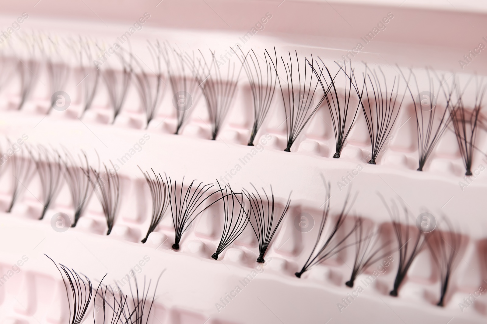 Photo of False eyelashes in pack, closeup