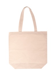 Photo of Eco bag on white background. Mock up for design