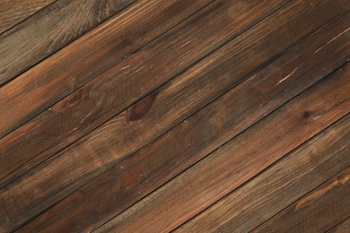 Texture of wooden surface as background, top view