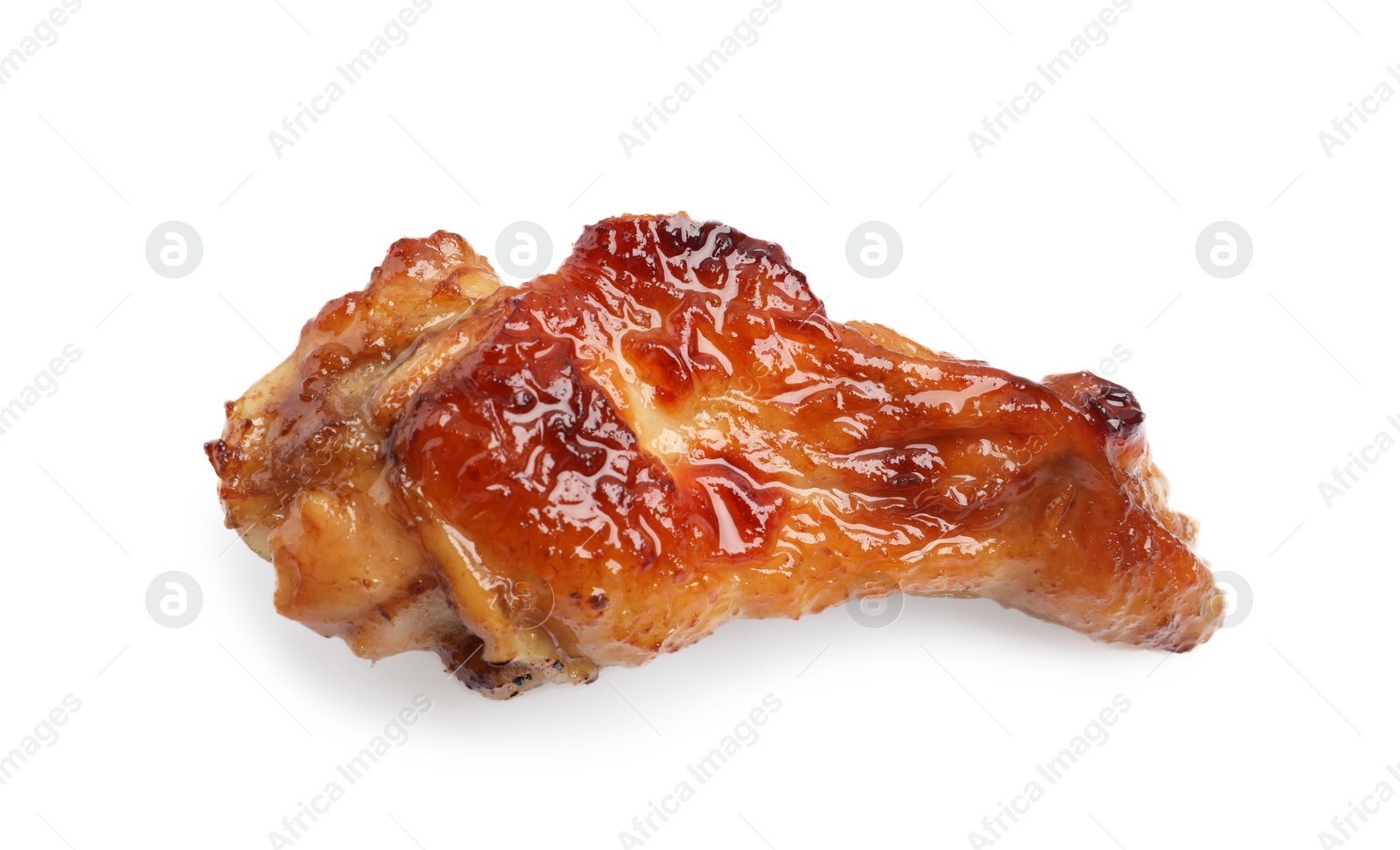 Photo of Delicious fried chicken wing isolated on white