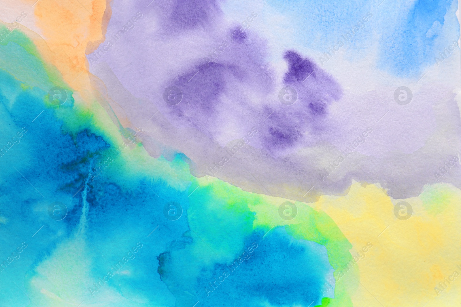 Photo of Abstract colorful background, closeup. Painted sheet of paper