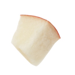 Photo of Slice of fresh apple on white background