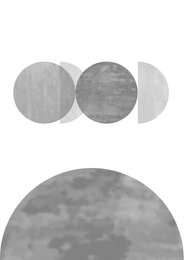 Illustration of Beautiful abstract image with geometric shapes in different shades of grey color 