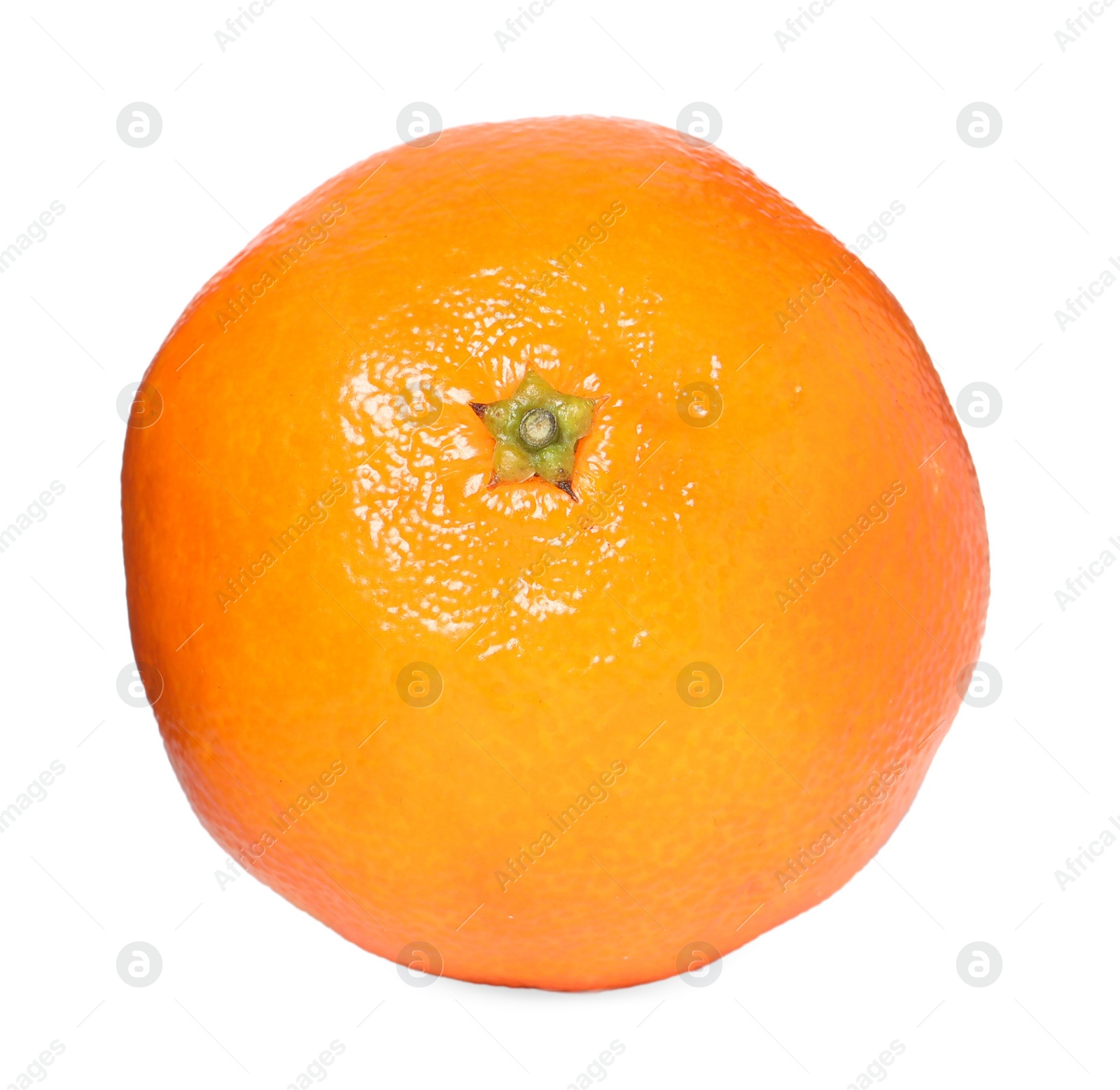 Photo of Fresh ripe juicy tangerine isolated on white