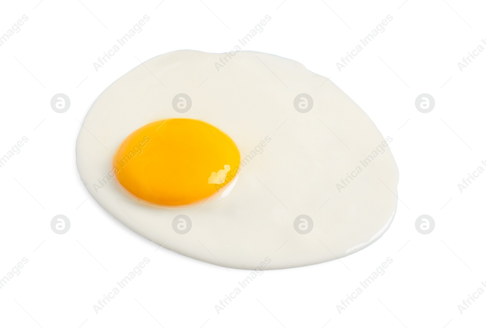 Photo of Tasty fried chicken egg isolated on white