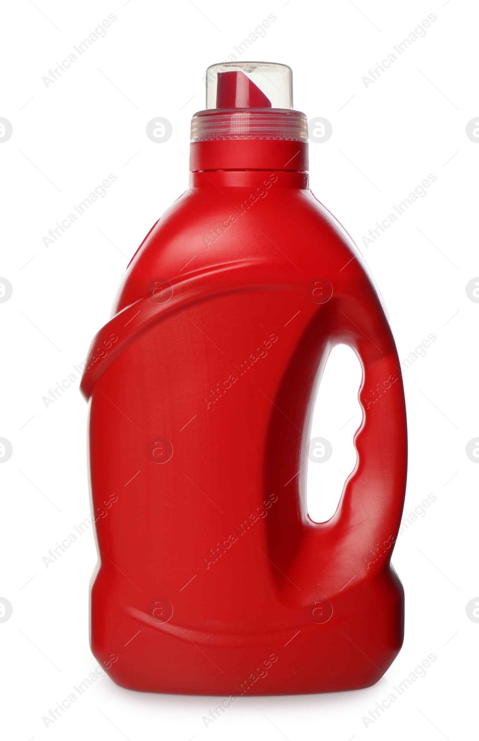 Photo of Bottle of cleaning product isolated on white