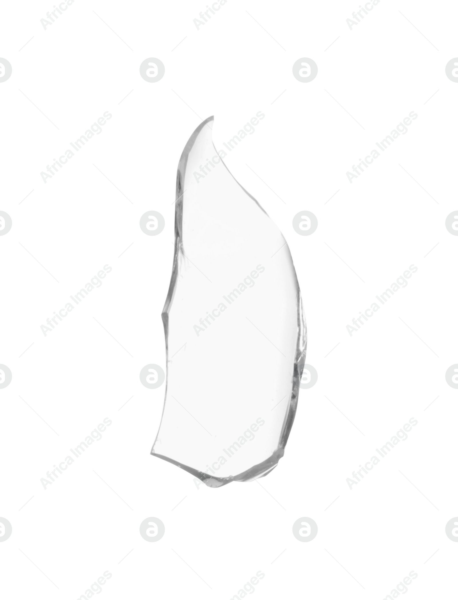 Photo of Piece of broken glass isolated on white