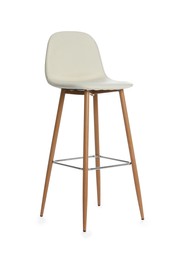 Photo of Stylish bar stool isolated on white. Interior element