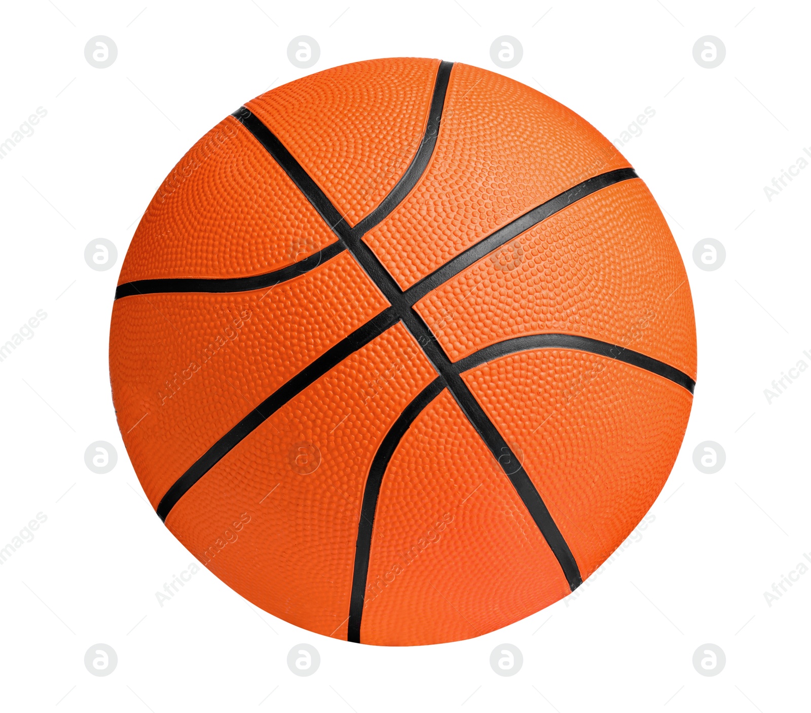 Photo of New orange basketball ball isolated on white