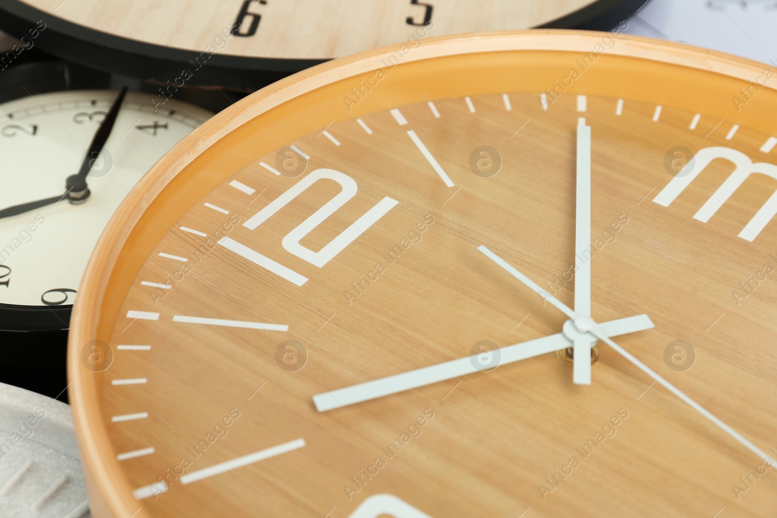 Photo of Big clock, closeup. Time change concept