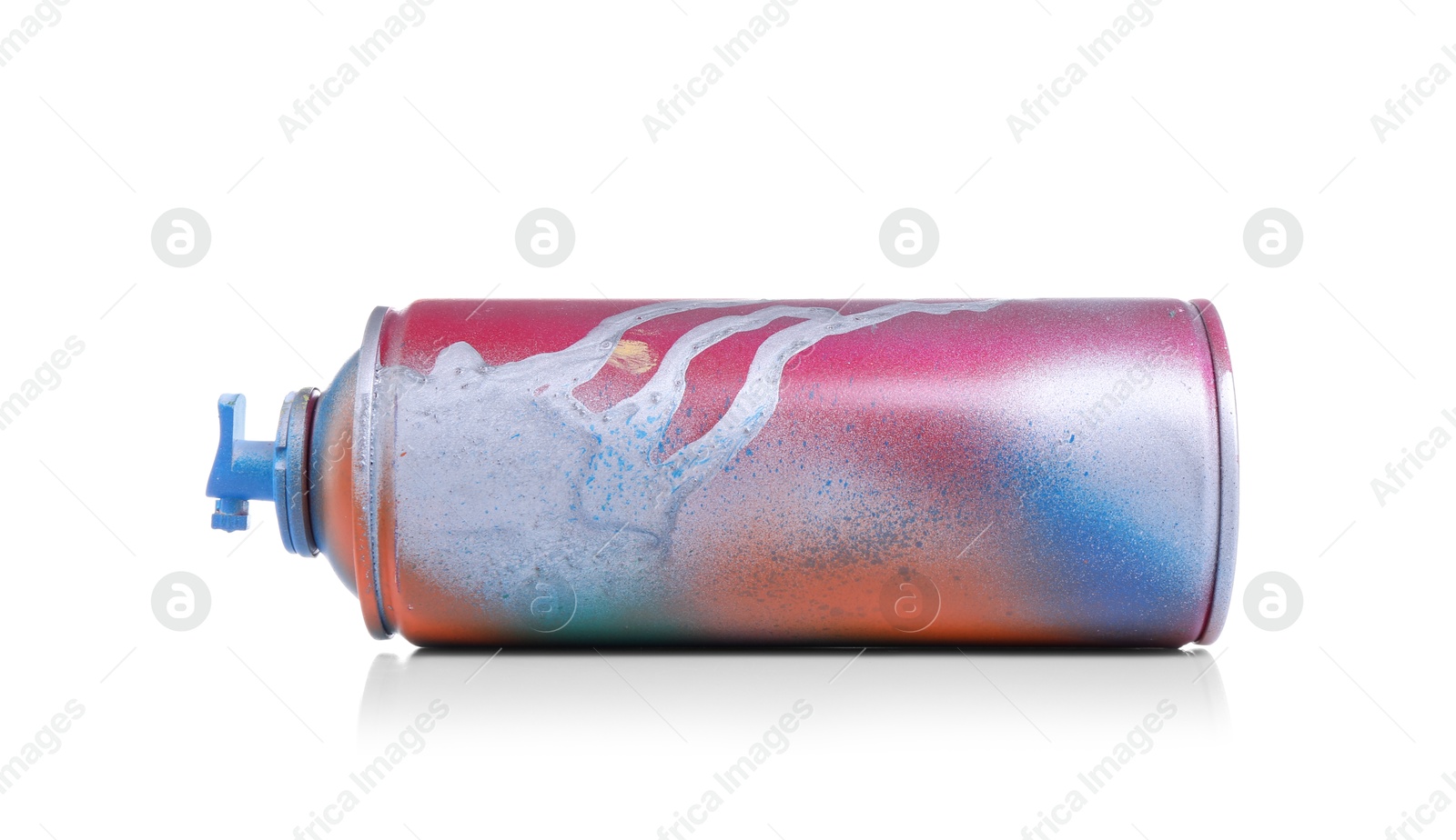 Photo of One can of bright spray paint isolated on white