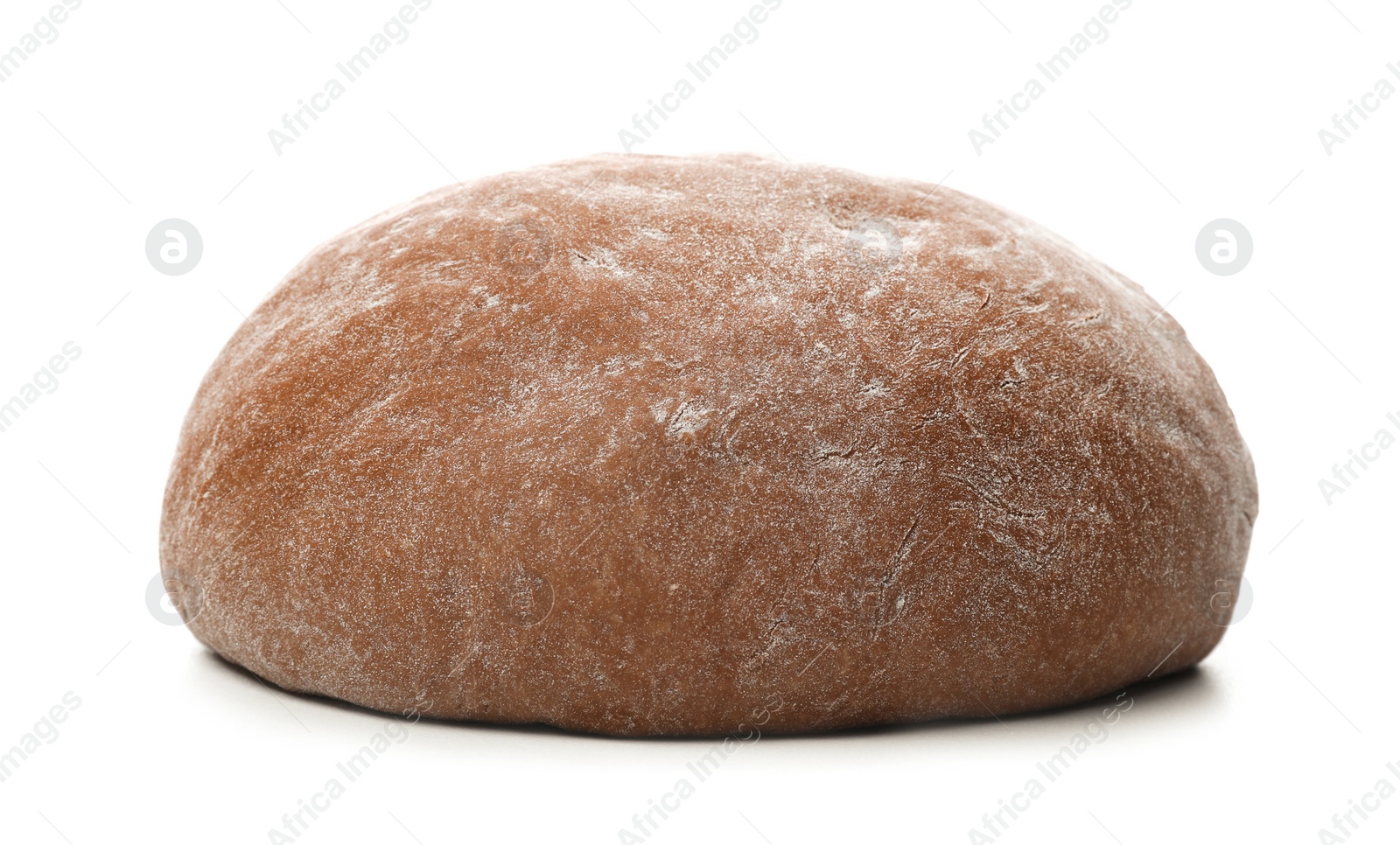 Photo of Freshly made rye dough on white background