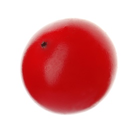 Whole ripe red berry on white background