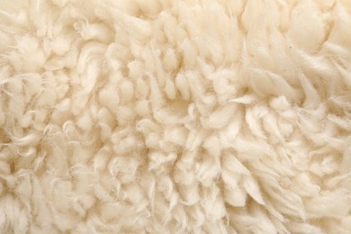 Texture of faux fur as background, top view