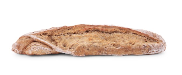 Photo of Freshly baked sourdough bread isolated on white