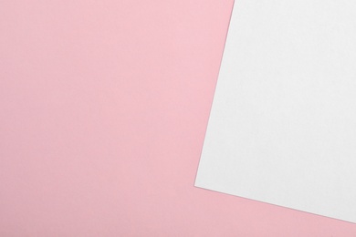 Colorful paper sheets as background, top view