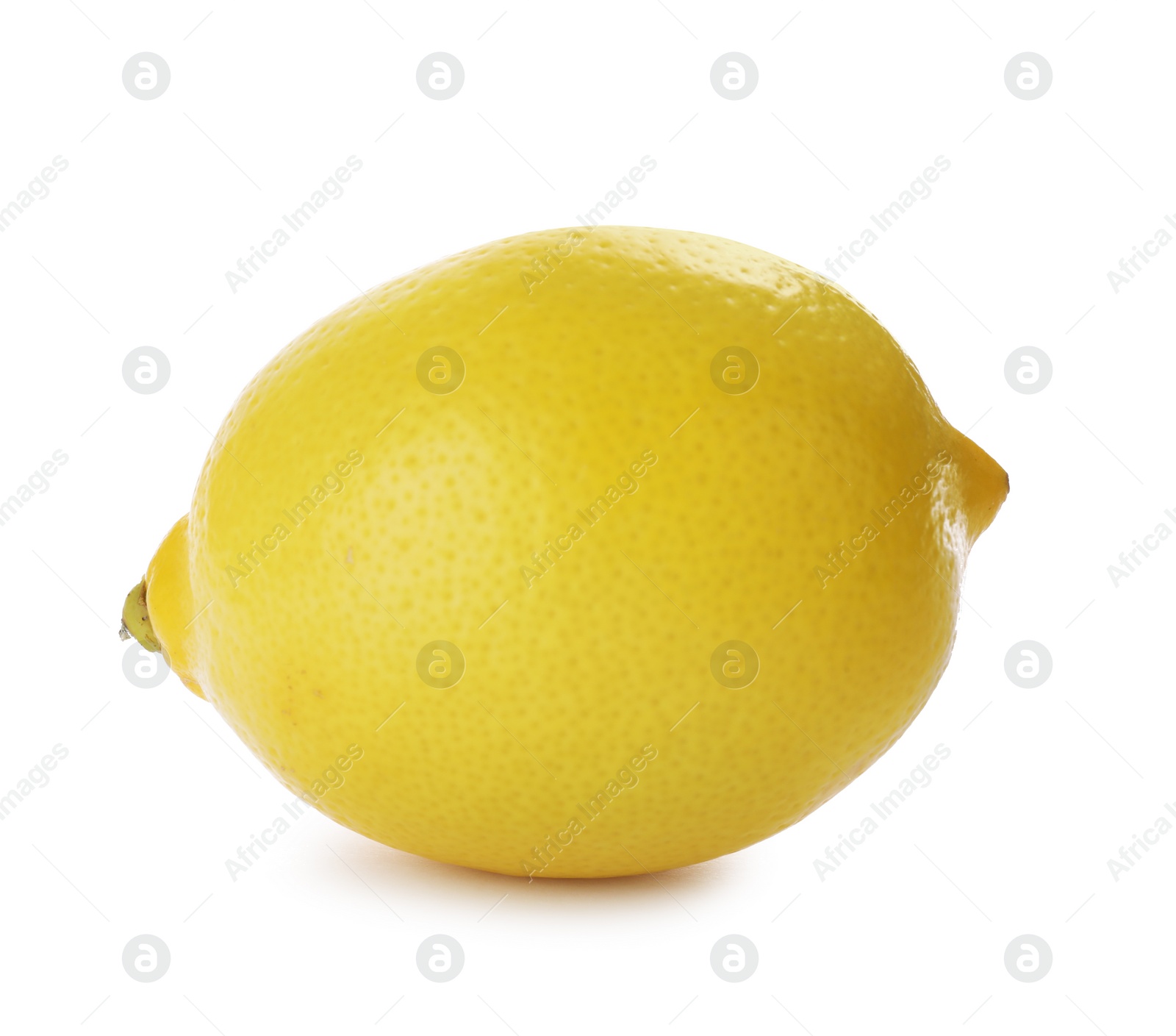 Photo of Ripe fresh lemon fruit on white background