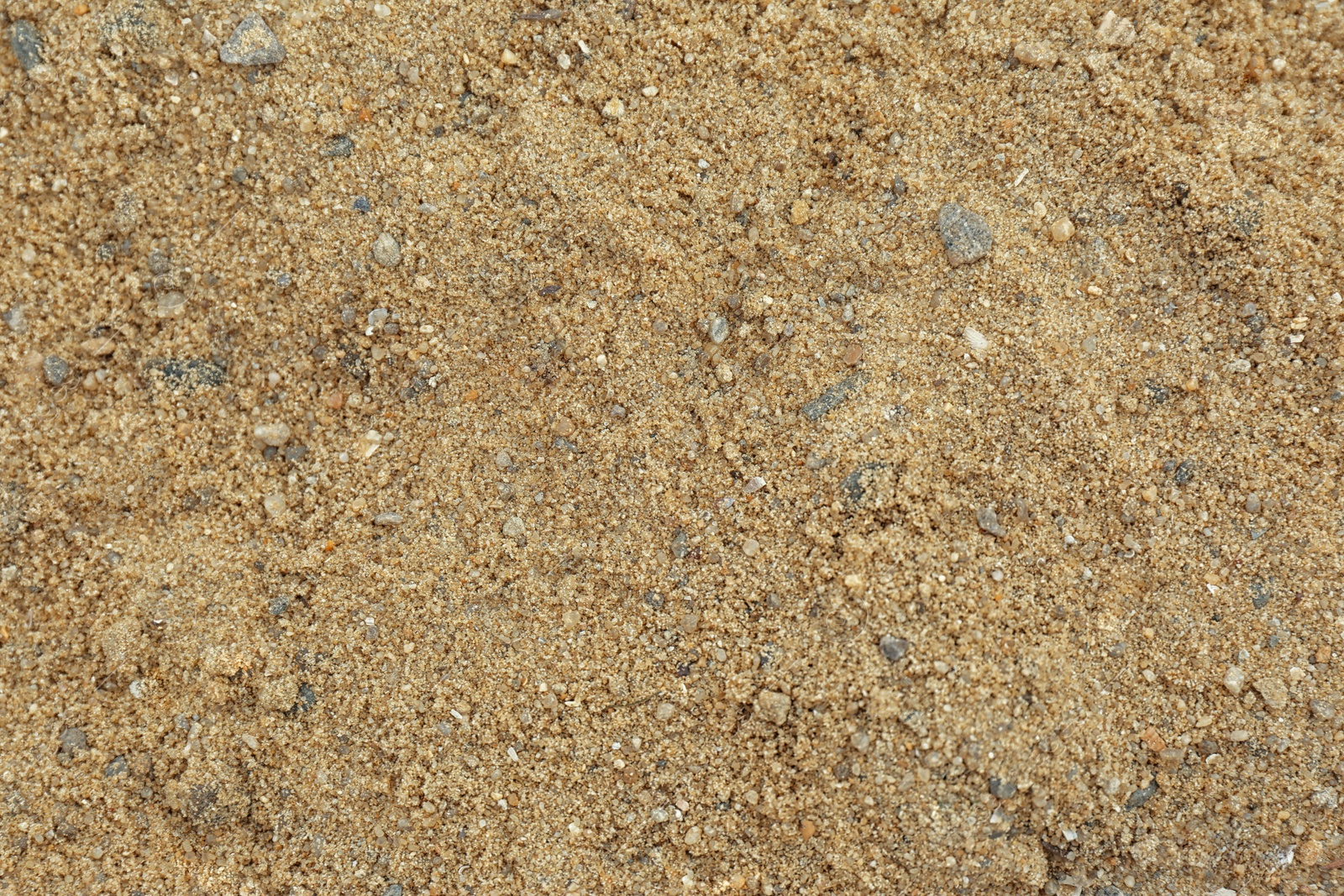 Photo of Textured sandy soil surface as background, top view