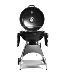 New modern barbecue grill on white background