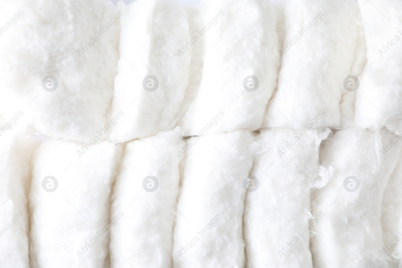 Photo of Soft clean cotton as background, top view