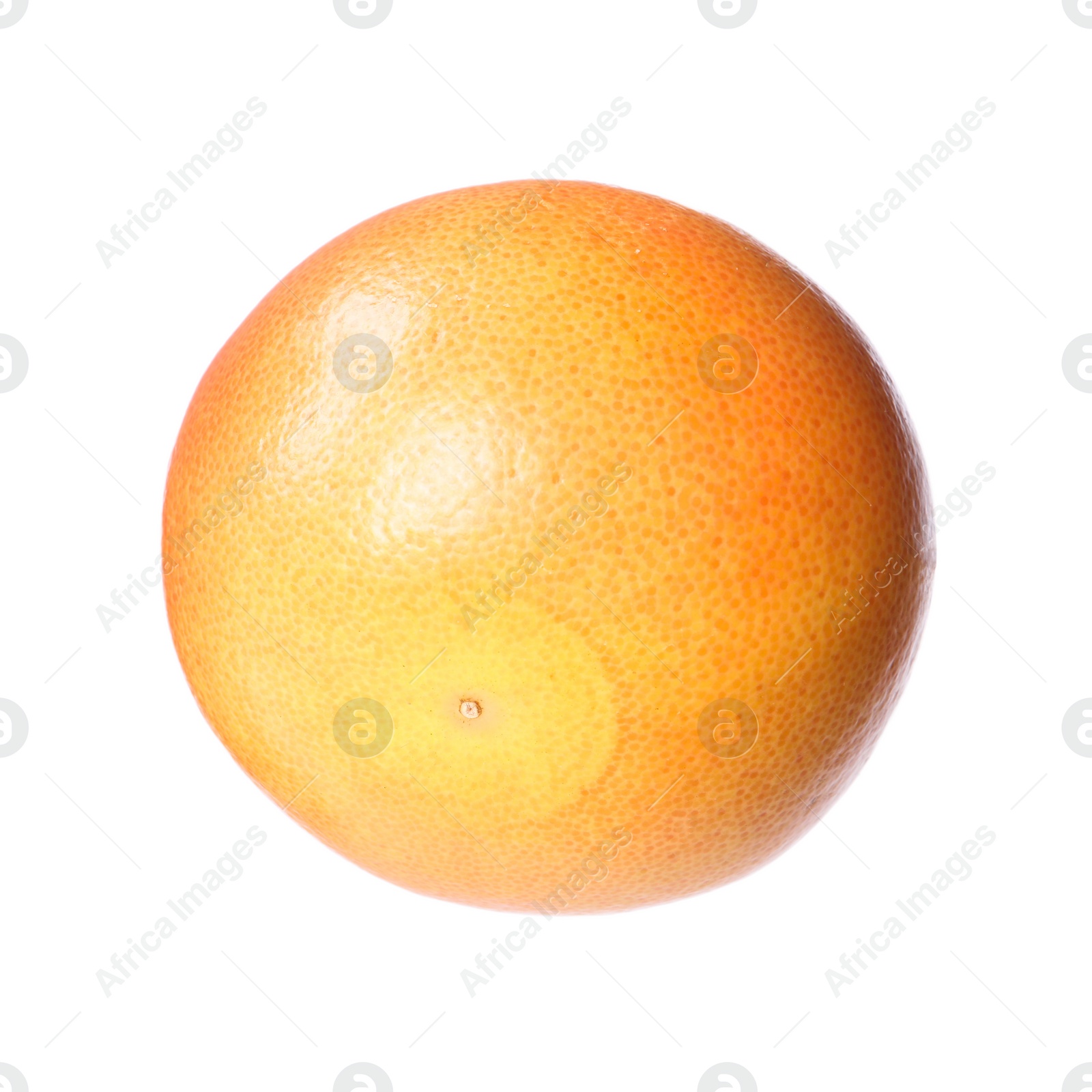 Photo of Citrus fruit. One fresh ripe grapefruit isolated on white