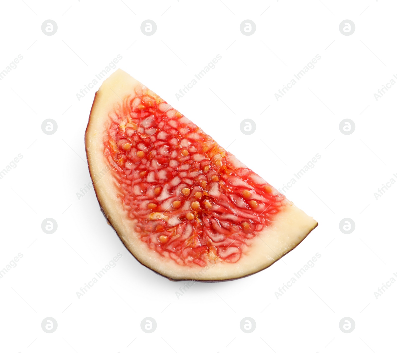 Photo of Piece of fresh fig isolated on white